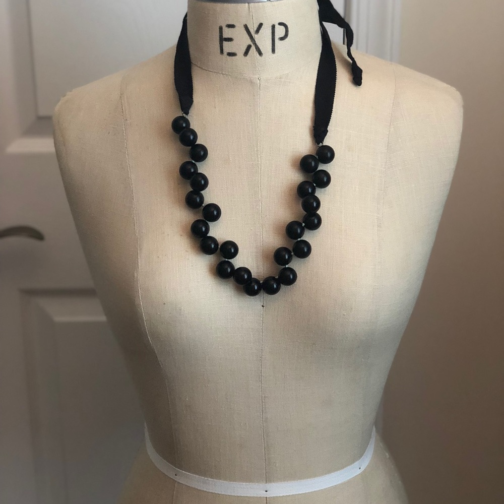 Jcrew black Stone statement necklace